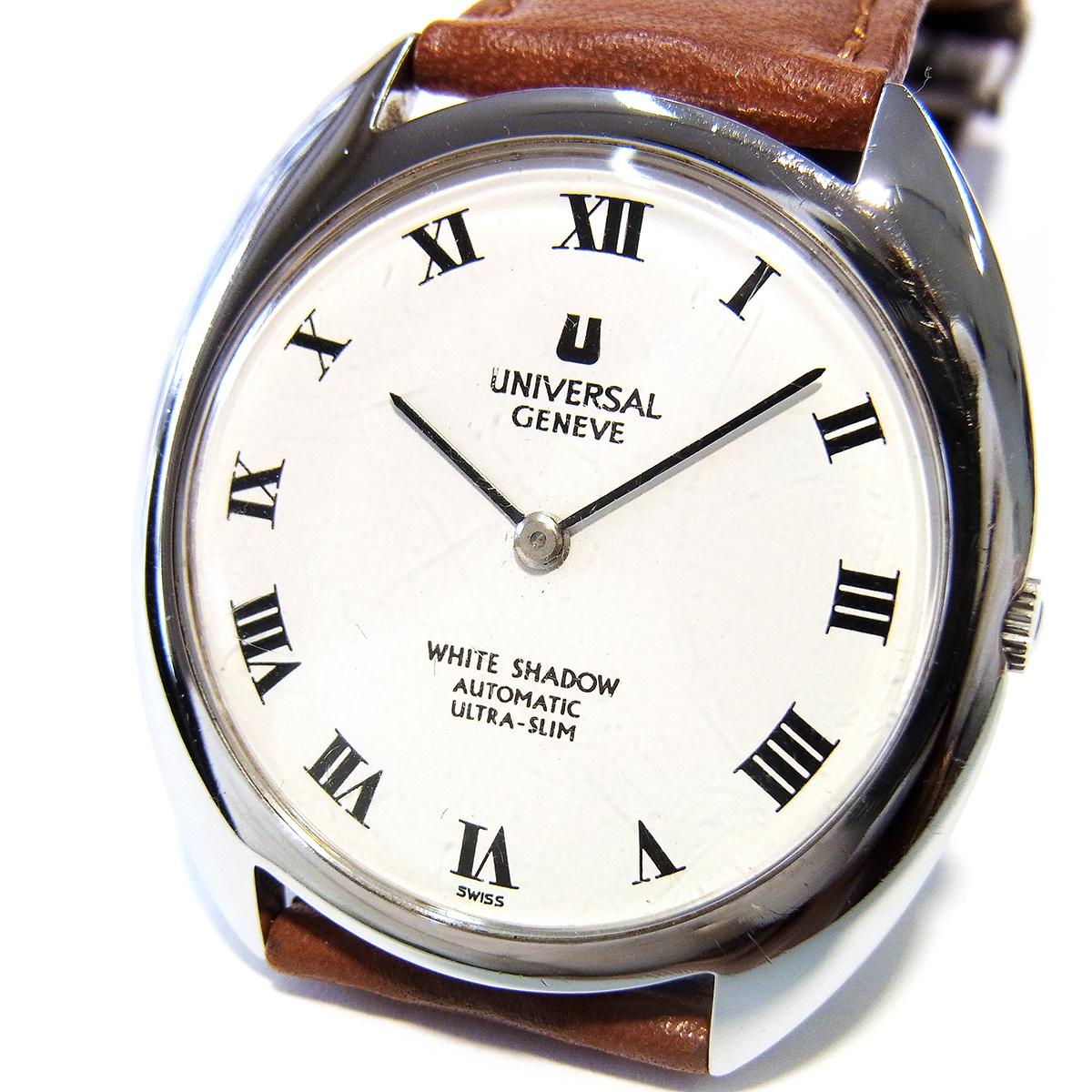 特売品ユニバーサル ジュネーブ　ホワイトシャドウ　腕時計　メンズ 時計