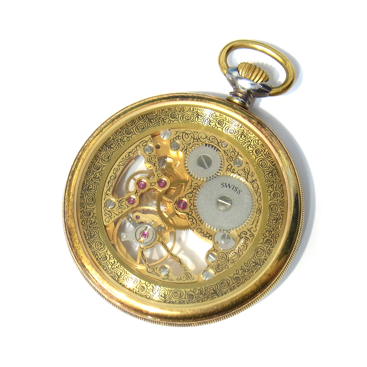 スイス Aroma 手巻き 貴重 スケルトン レディース腕時計ファッション小物