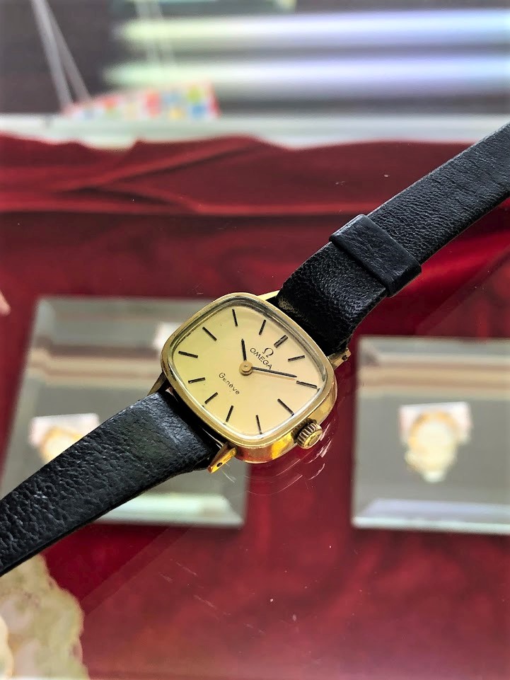 ◇OMEGA オメガ ジュネーブ レディース スクエア 手巻き 腕時計