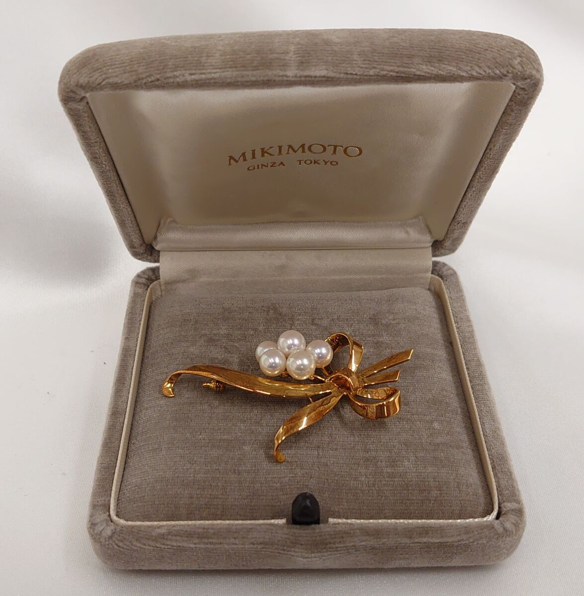 MIKIMOTO ミキモト K18 パール ブローチ – キングラム