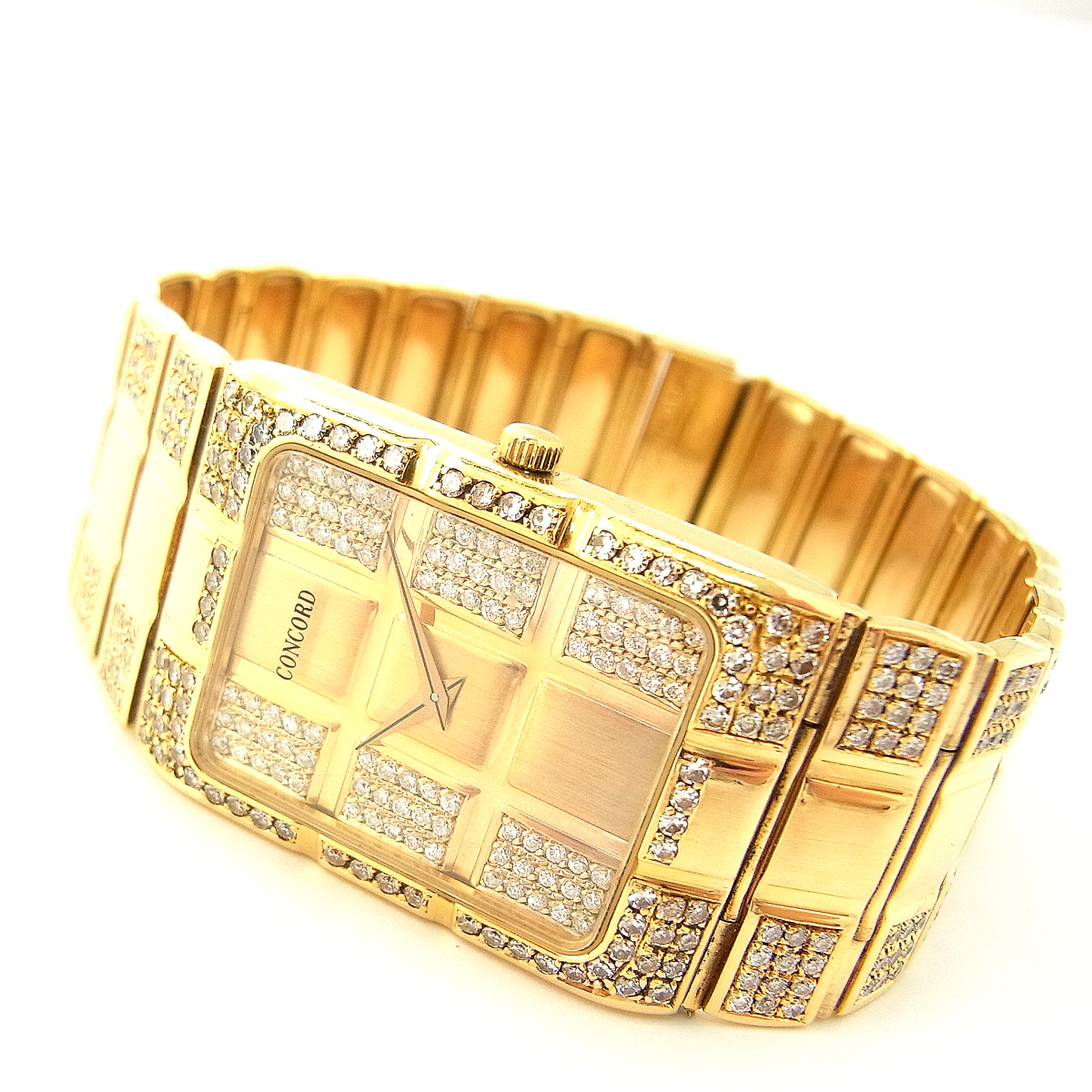 コンコルド 金無垢 ダイヤ付き ゴールド腕時計 – キングラム