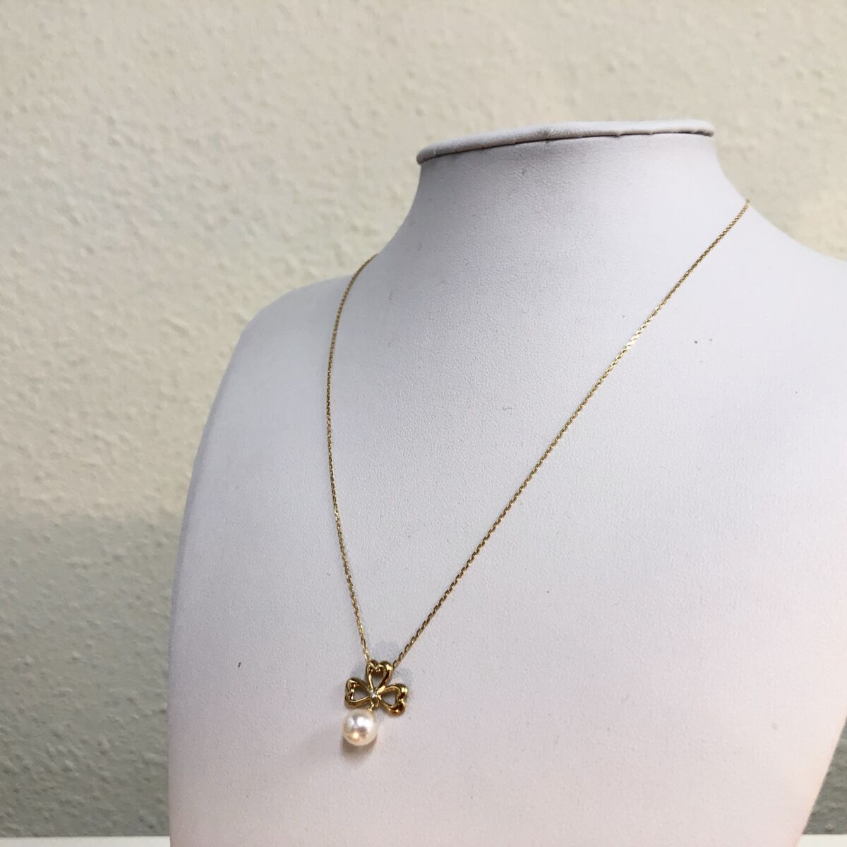 K18製 パールペンダント ネックレス キングラム
