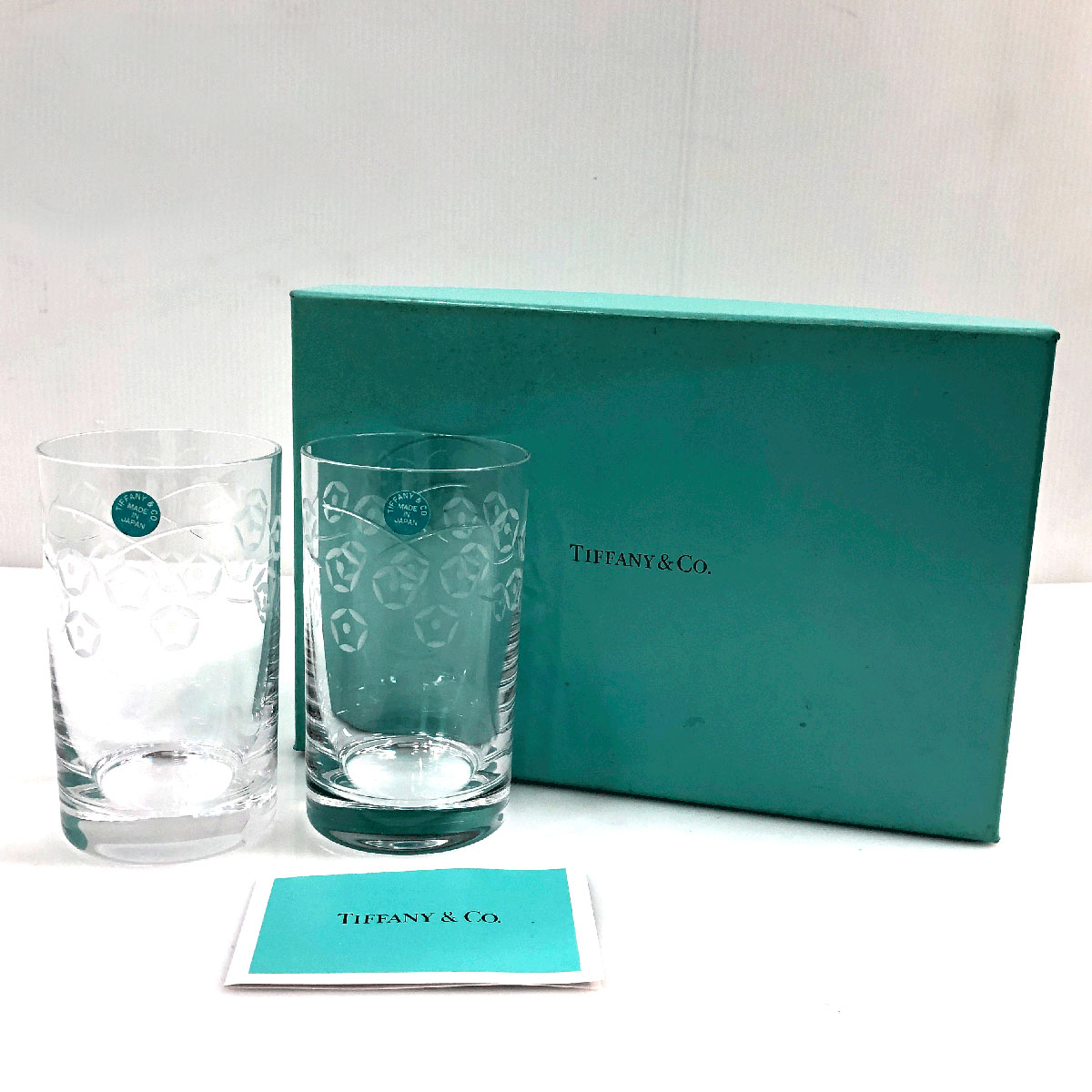 る297】ティファニー TIFFANY ペアグラス タンブラー ロックグラス あつく