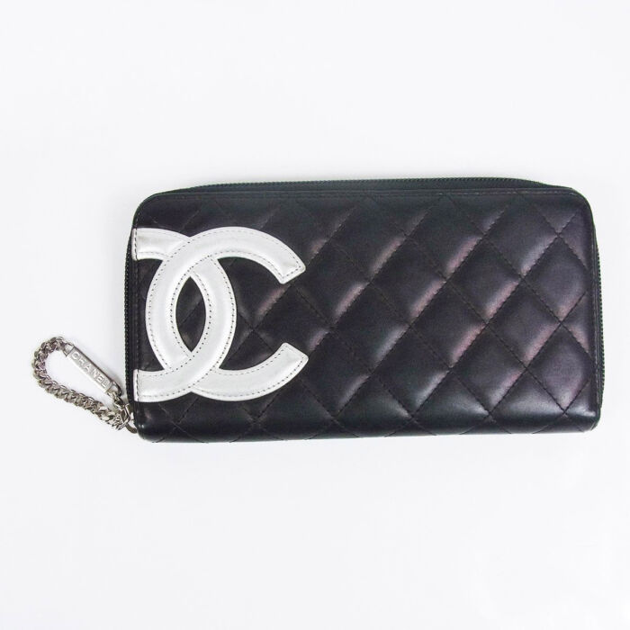 HOT得価CHANEL シャネル 長財布 カンボンライン ラウンドファスナー 正規品 小物