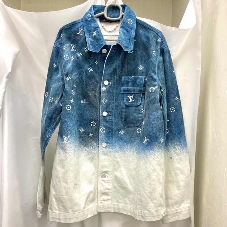 louis vuitton デニムジャケット ロゴ グラデーション フリンジ IMG_4326.jpeg