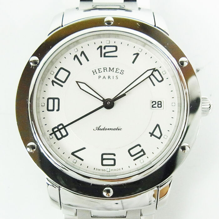 エルメス クリッパー CP2.810 ホワイト文字盤 腕時計 自動巻き
