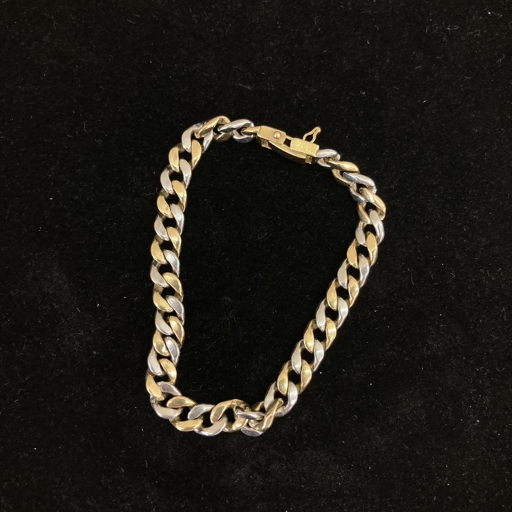 k18．pt850.ブレスレット(コンビ)N o.376. k18．pt850.ブレスレット