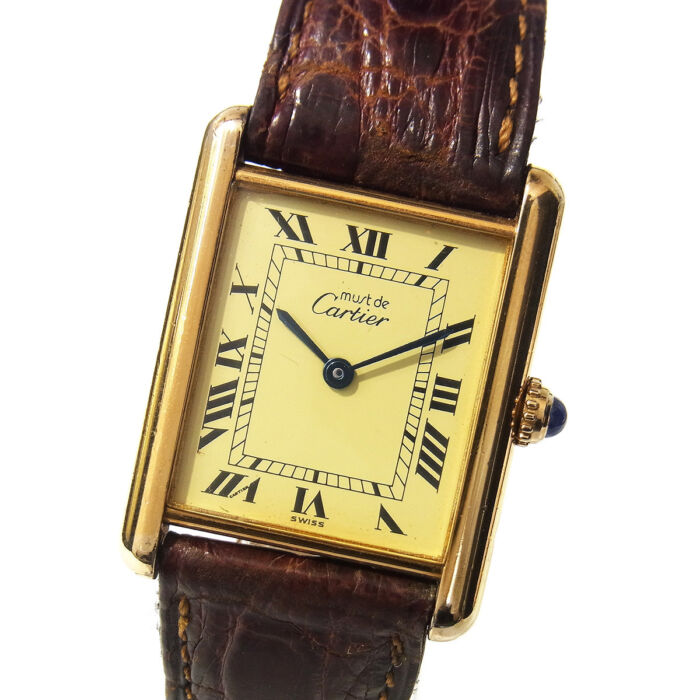 カルティエ マストタンク ヴェルメイユ レディース 腕時計 – キングラム