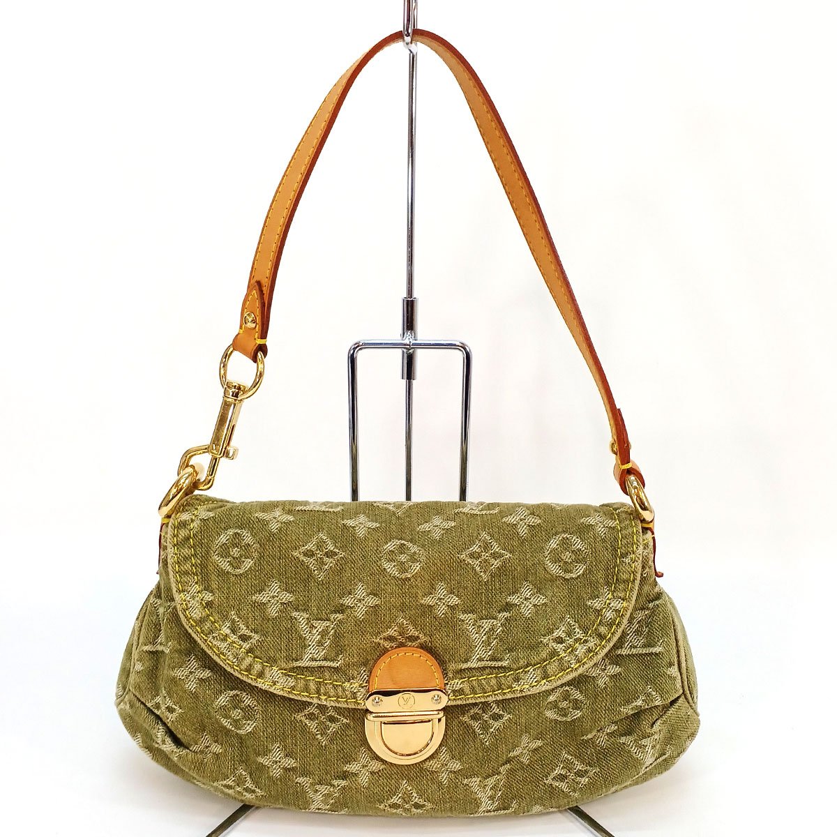 LOUIS VUITTON ルイヴィトン モノグラムデニム ミニプリーティ M95217