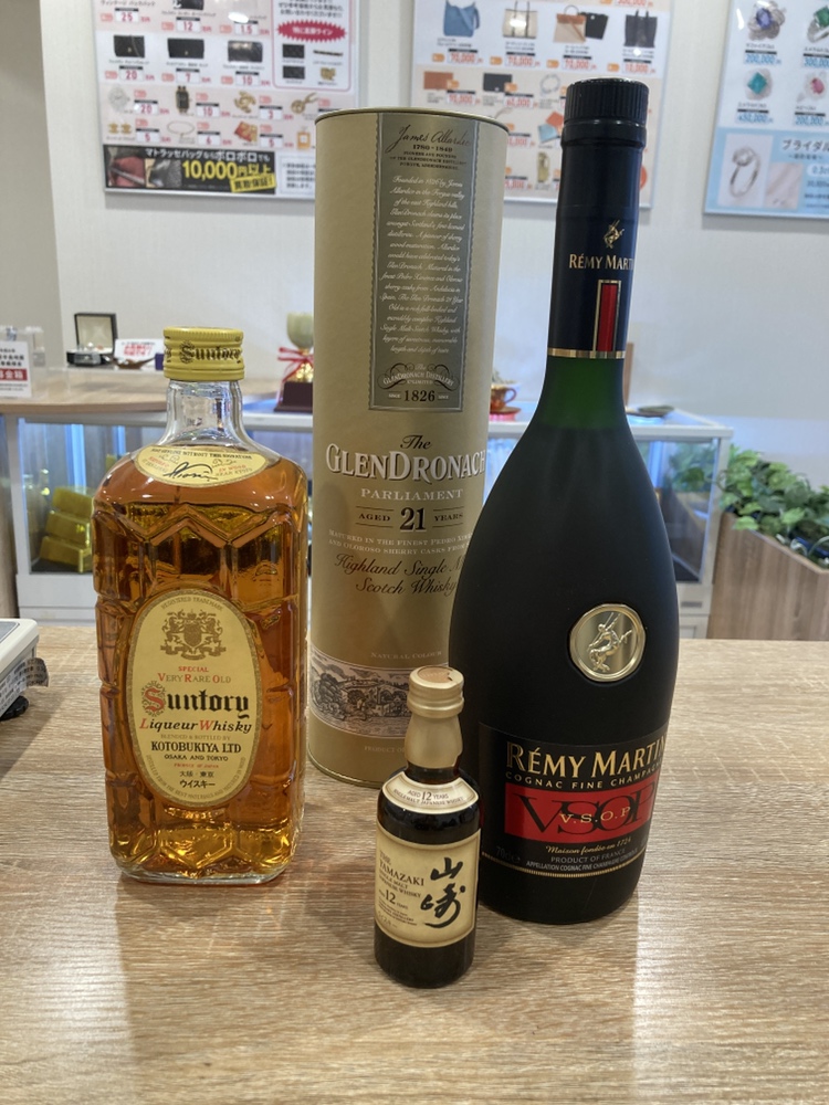サントリー 角 山崎12年 レミーマルタンVSOP グレンドロナック21年
