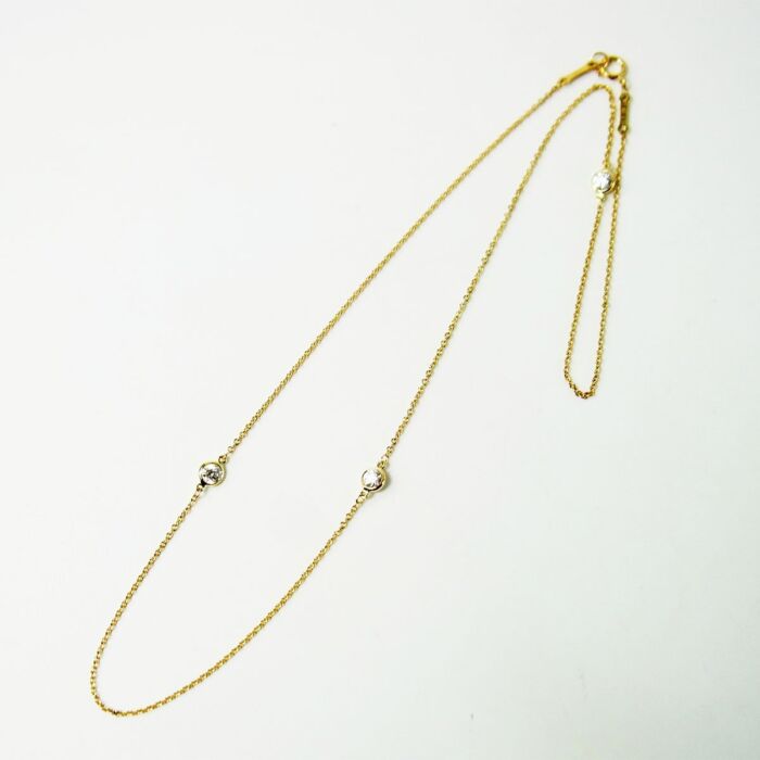 ティファニー バイザヤード 3P ネックレス 18K ダイヤモンド ティファニー バイザヤード 3P ネックレス 18K ダイヤモンド