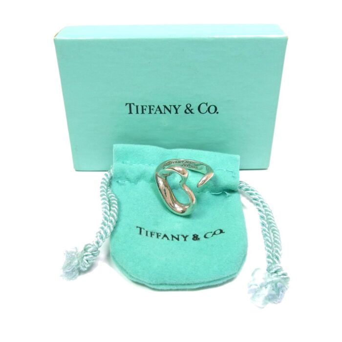 TIFFANY&Co ティファニー オープンハート リング 925 約9号 指輪