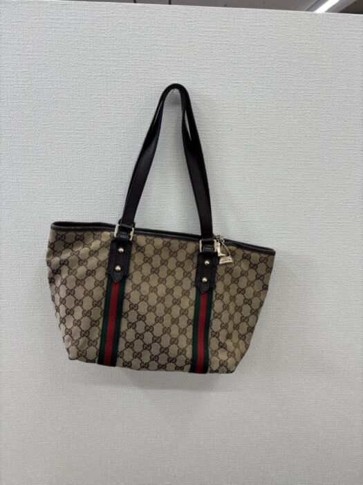 GUCCI グッチ GGキャンバス シェリーライントートバッグ バッグ
