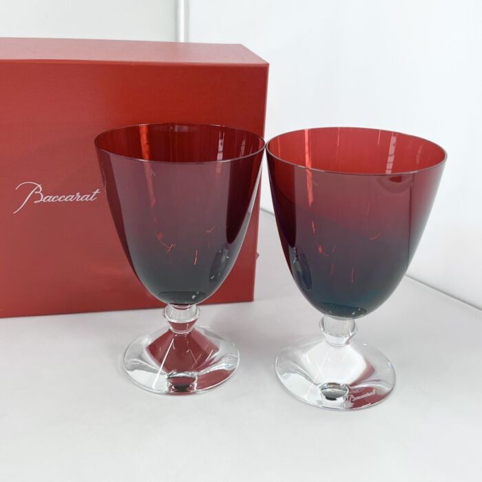 バカラ　LOVING DOVES ハトツガイ　ワインレッド バカラ LOVING DOVES ハトツガイ ワインレッド バカラ LOVING