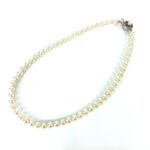 SV金具 パールネックレス 全長約44.5cm パール径約6.8-7.2mm