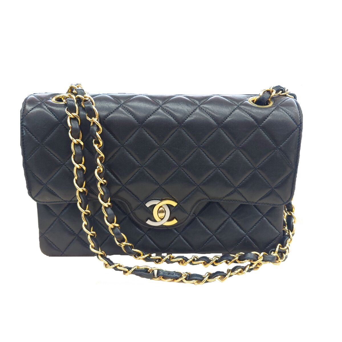 シャネル　パリ限定マトラッセ　チェーンショルダー　ラム　黒 楽天市場】CHANEL シャネル チェーンショルダー ショルダーバッグ