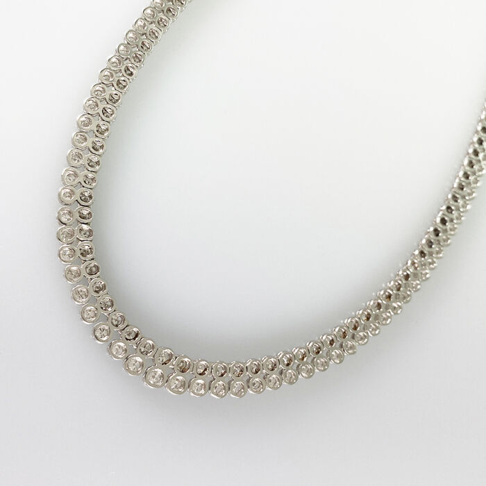 Pt850 D5ct ﾃﾆｽネックレス B252000