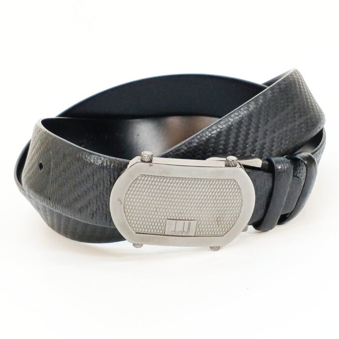 ダンヒル レザー メンズベルト メタルバックル