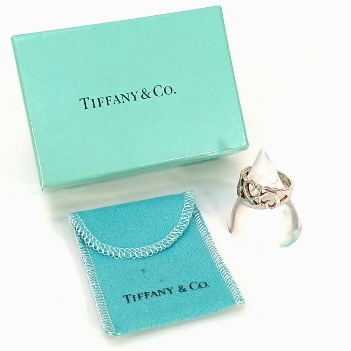 ティファニー SV925 トリプル ラヴィング ハートリング