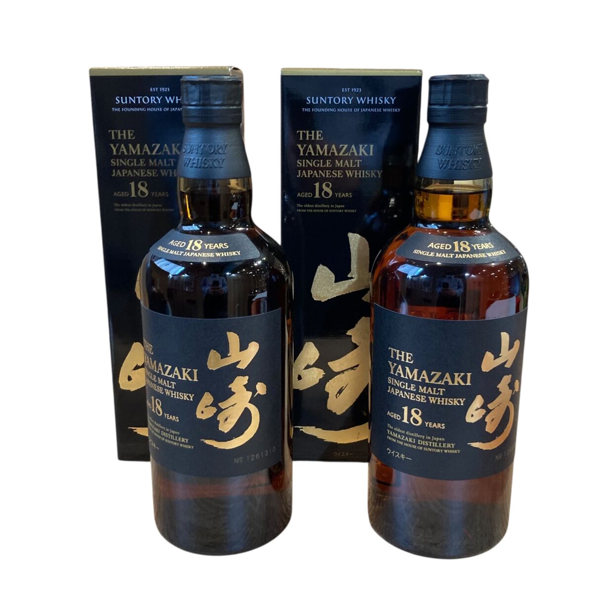 山崎18年　ウイスキー　2本 山崎18年 ウイスキー 2本 山崎18年 ウイスキー 2本 Amazon.co.jp