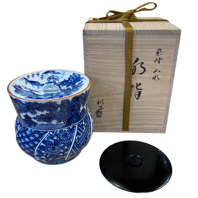 加藤利昇 染付蜜柑水指 美品 共箱 京都 茶道具 真作保証 加藤利昇 染付蜜柑水指 美品 共箱 京都 茶道具 真作保証 - メルカリ