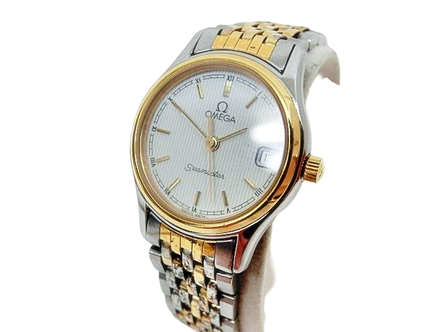 OMEGA オメガ シーマスター GP×SS ホワイト文字盤 クオーツ