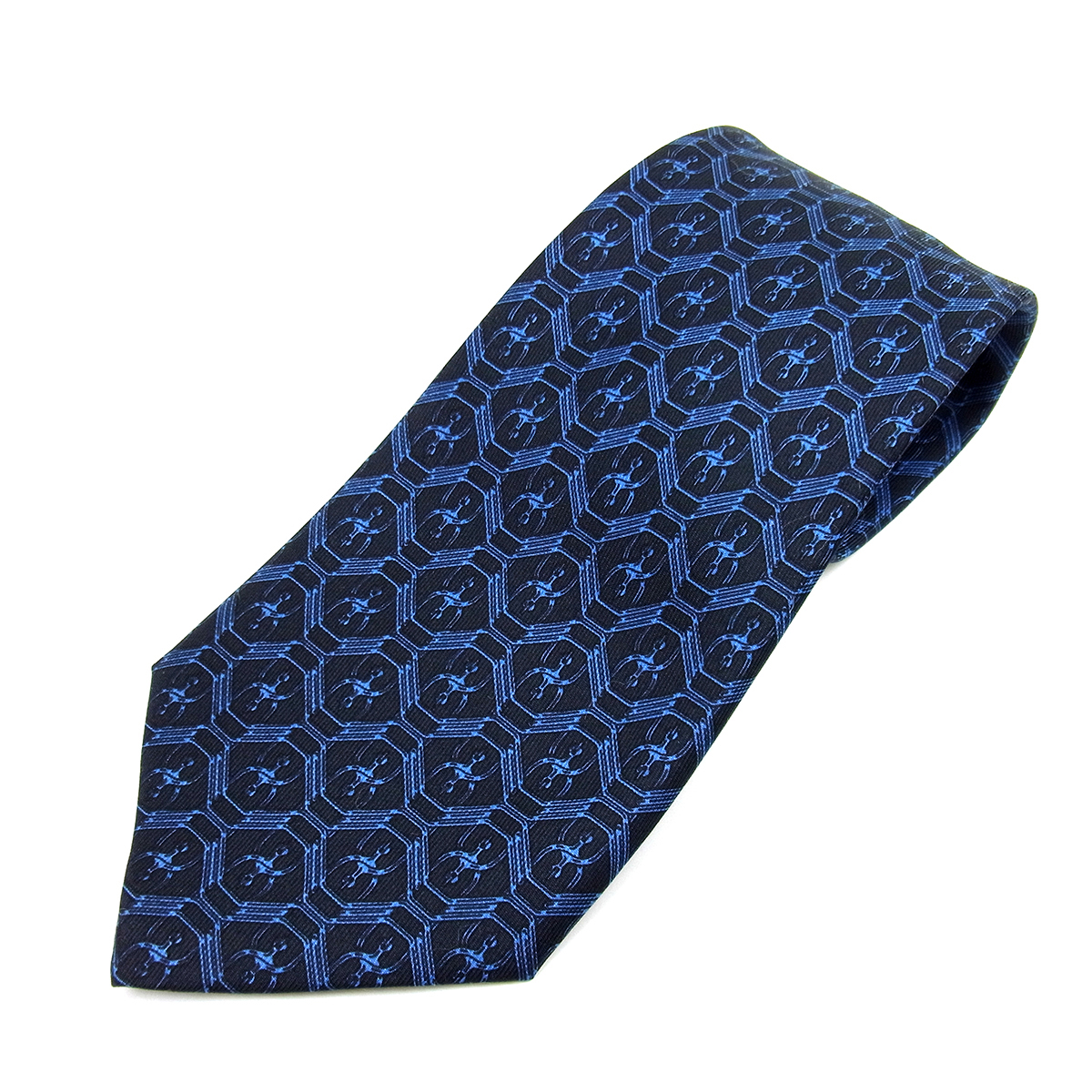 エルメス デザインネクタイ 846 EA 幾何学模様 – キングラム