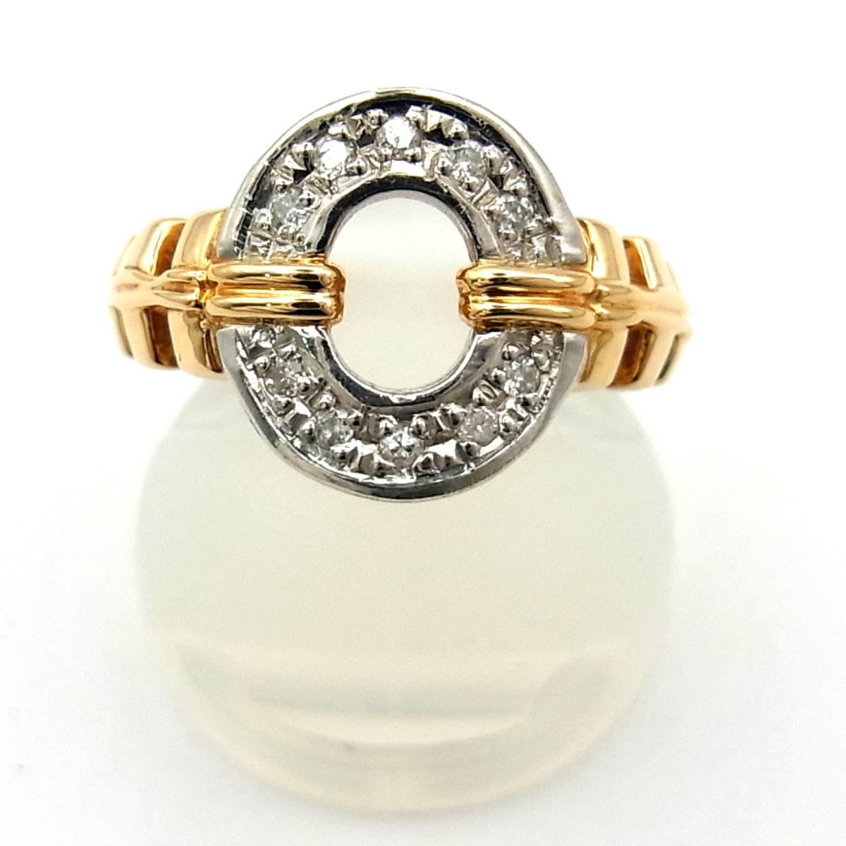 K18/Pt900 ダイヤモンド コンビ リング – キングラム