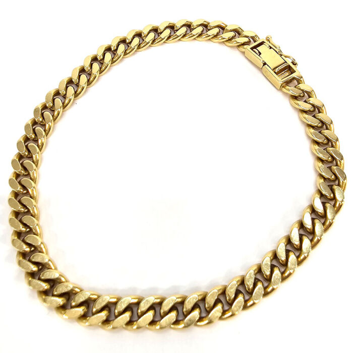 K18 2面シングル 喜平 ブレスレット