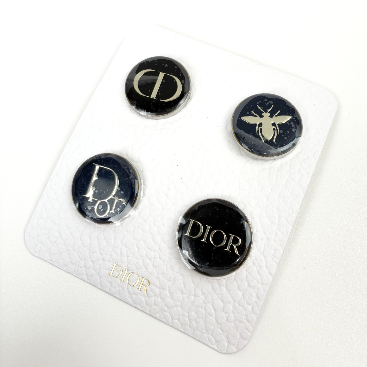 ディオール/ピンバッジ 4つセット/CD/ミッドナイトブルー2種×ブラック2