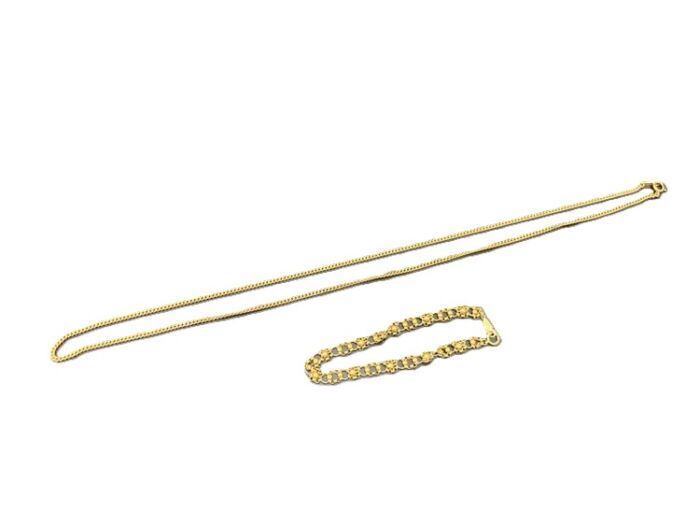 K18ネックレス　ブレス　15.7g