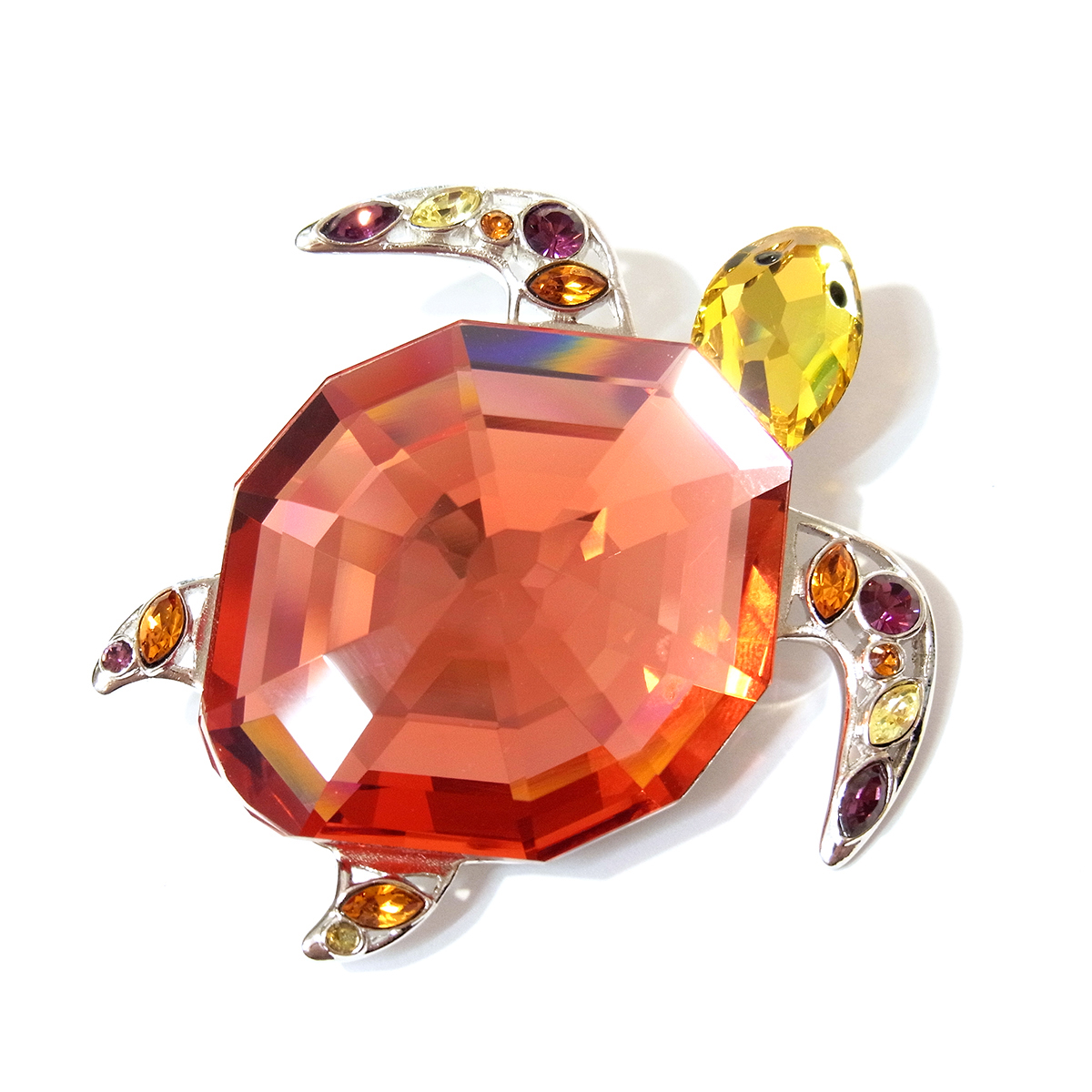 スワロフスキー タートル モチーフ ブローチ – キングラム