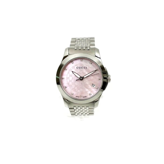 グッチ/タイムレスG/レディース 腕時計/ブレスレット/126.5/ピンク