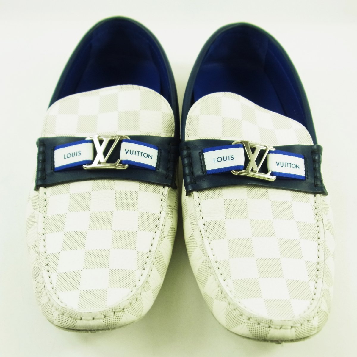 ヴィトン　ダミエ　ホッケンハイム　ドライビングシューズ LOUIS VUITTON ルイ・ヴィトン ダミエグラフィット ホッケンハイム