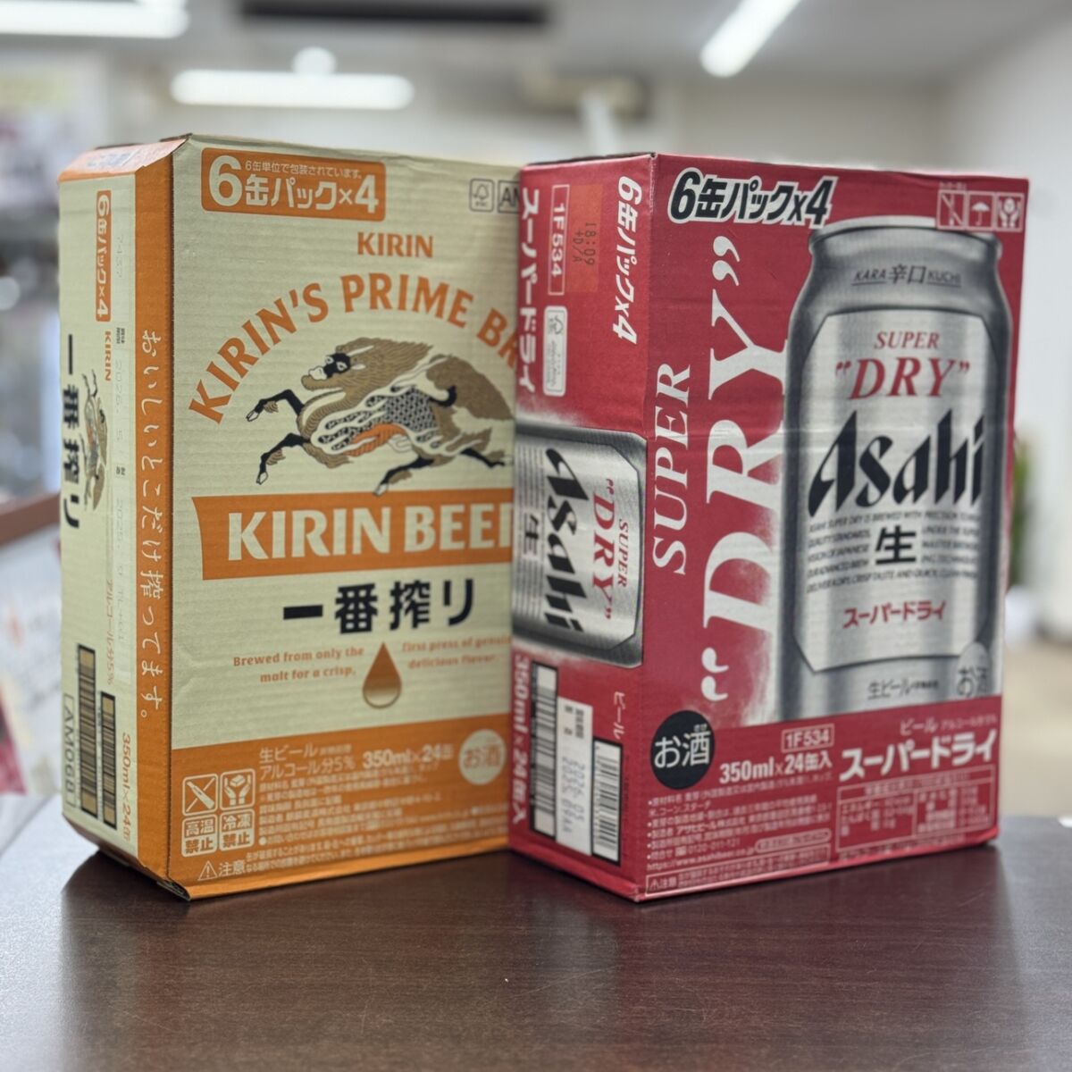 アサヒ スーパードライ 缶/キリン 一番搾り ( 350ml×24本入 ) – キングラム