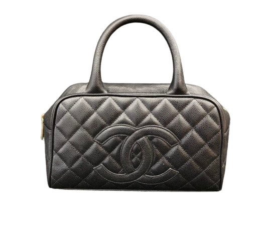 CHANEL シャネル ミニボストンバッグ キャビアスキン ハンドバッグ シャネル キャビアスキンミニボストン – キングラム