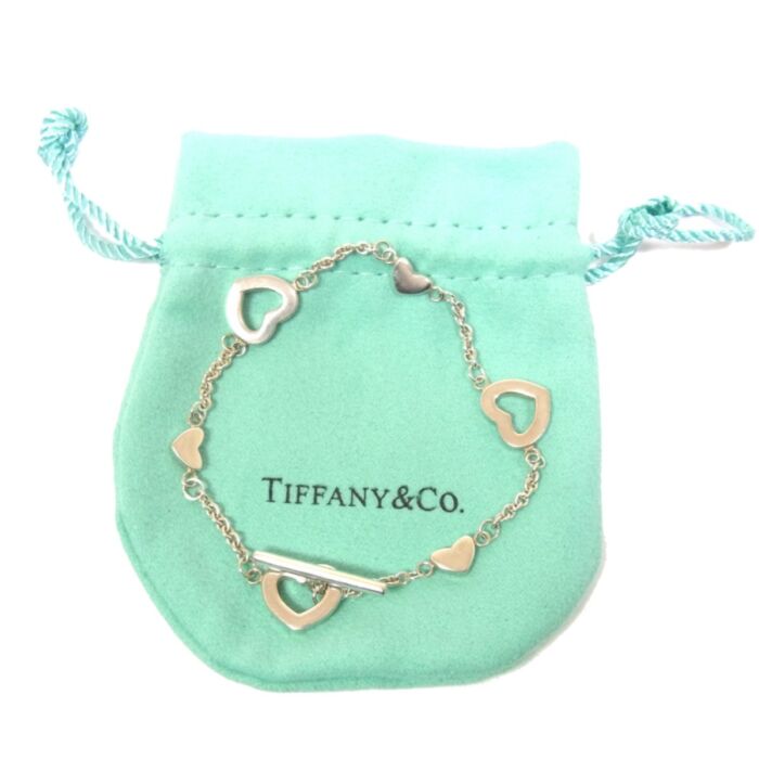 ティファニー ハートリンクラリアット ブレスレット 925 シルバー