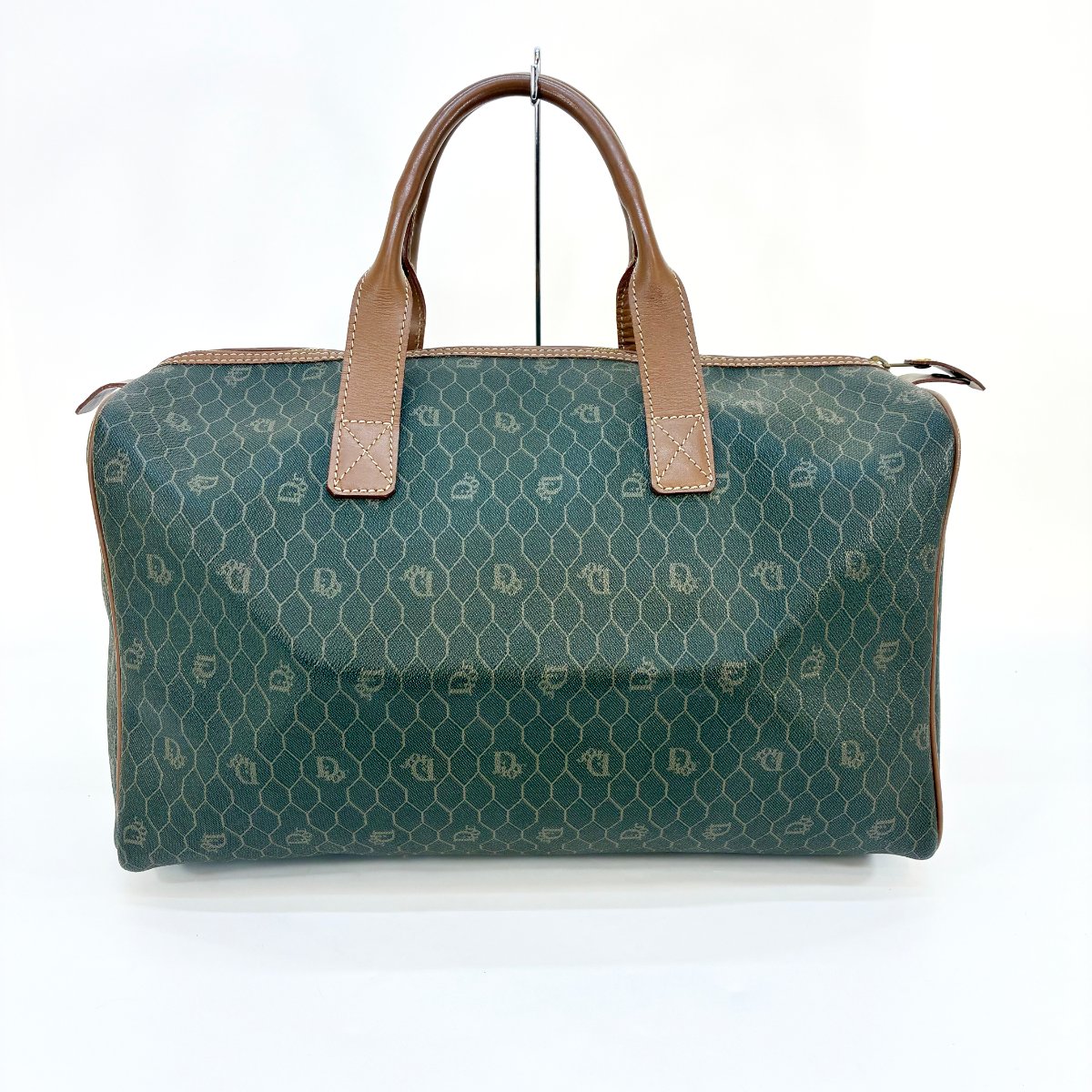 Christian Dior　ディオール　ハニカム柄　ボストンバック 旅行バック レディース] ヴィンテージ クリスチャンディオール ハニカム柄