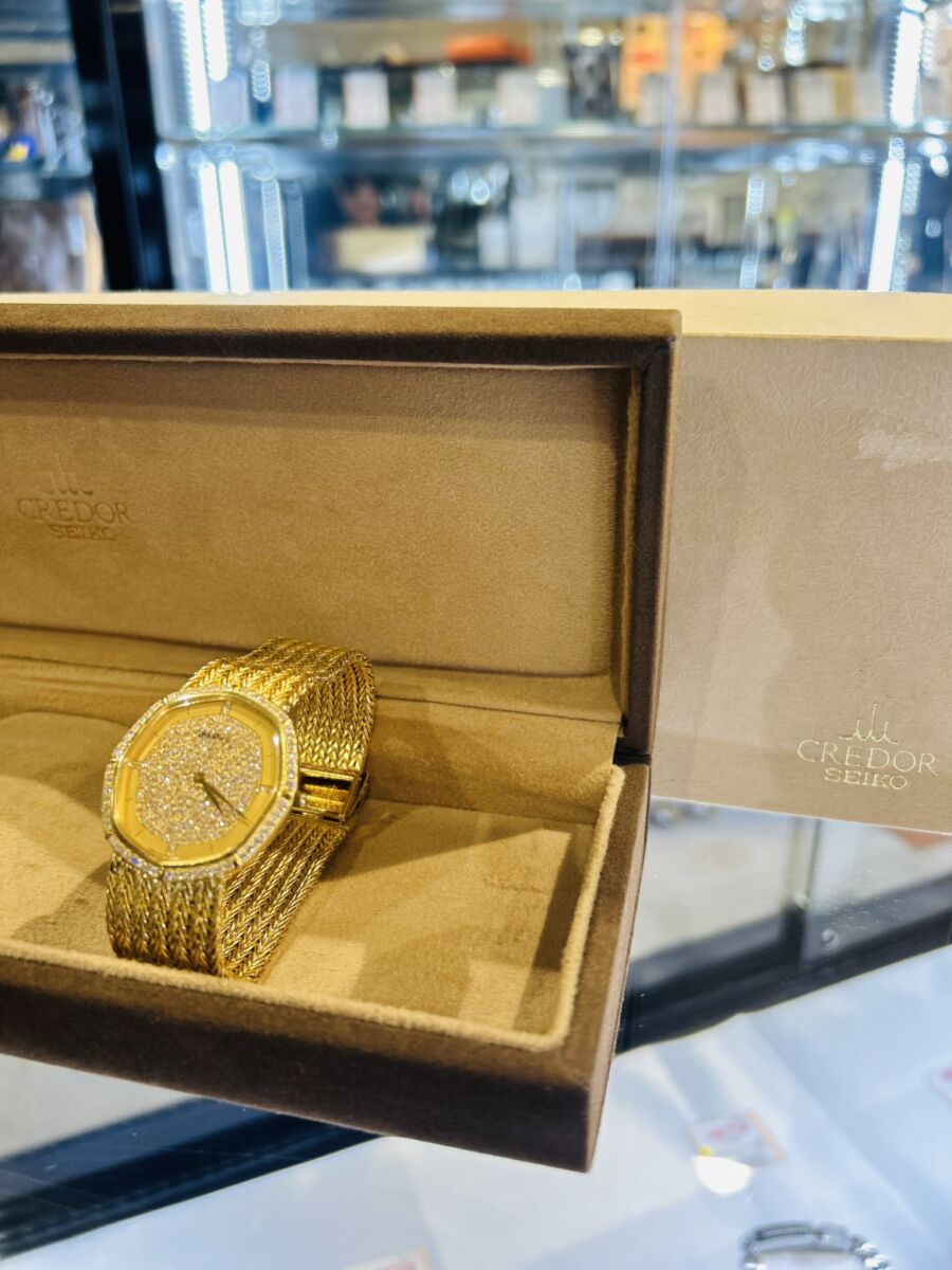セイコー クレドール K18 金無垢腕時計 – キングラム