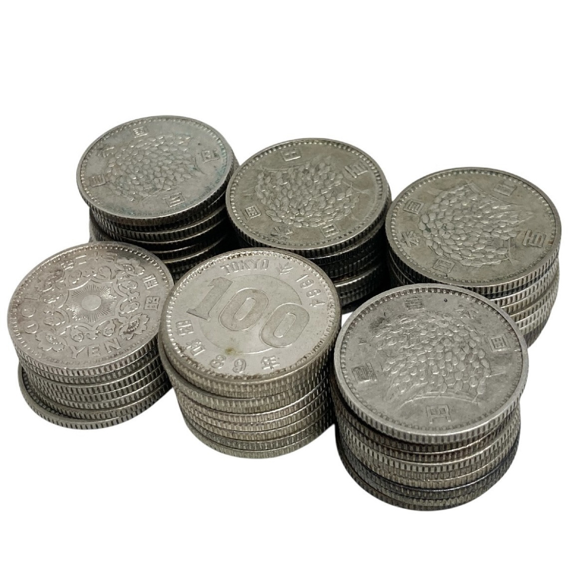 100円銀貨 稲穂 鳳凰 東京オリンピック – キングラム