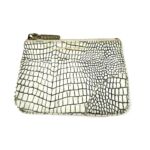 コム デ ギャルソン コンパクトポーチ ホワイト系 レディース エキゾチック柄