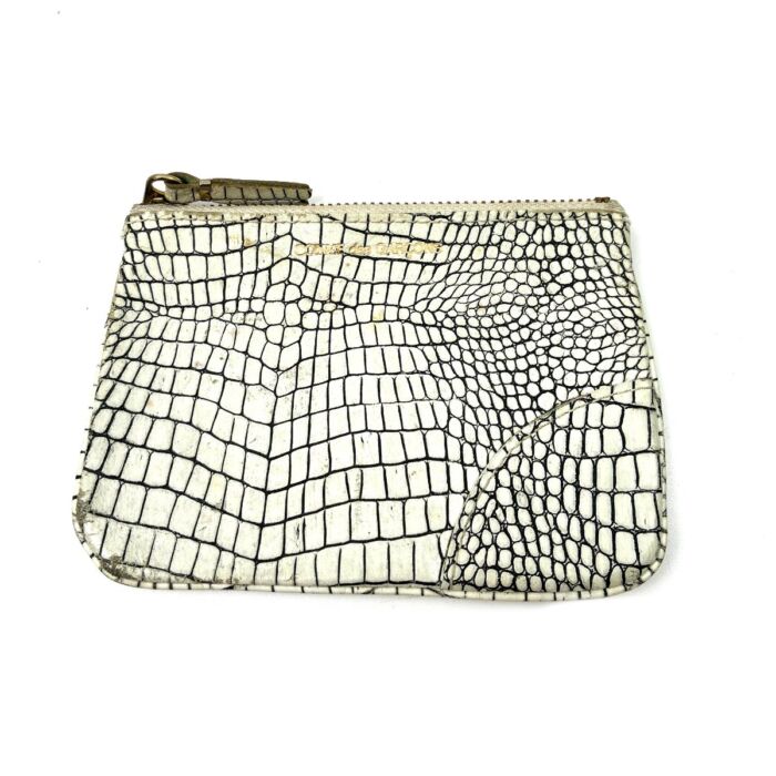 コム デ ギャルソン コンパクトポーチ ホワイト系 レディース エキゾチック柄