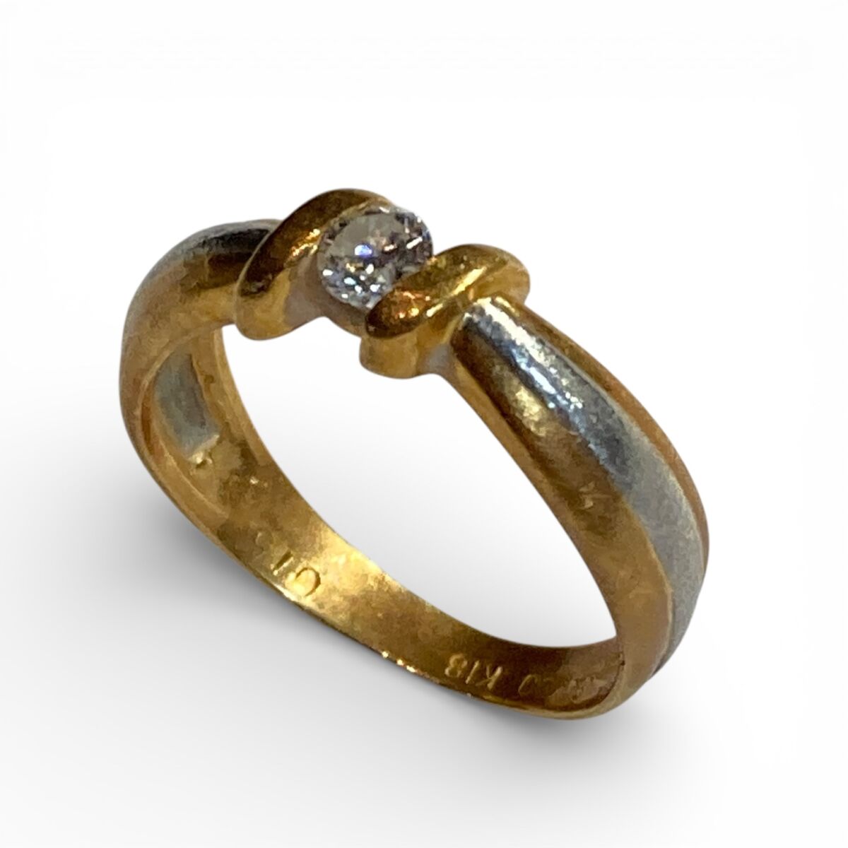 K18/Pt900 コンビ リング – キングラム