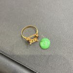 石が取れてしまった金の指輪 買20000