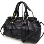 ミュウミュウ ギャザー 2WAYハンドバッグ 6892