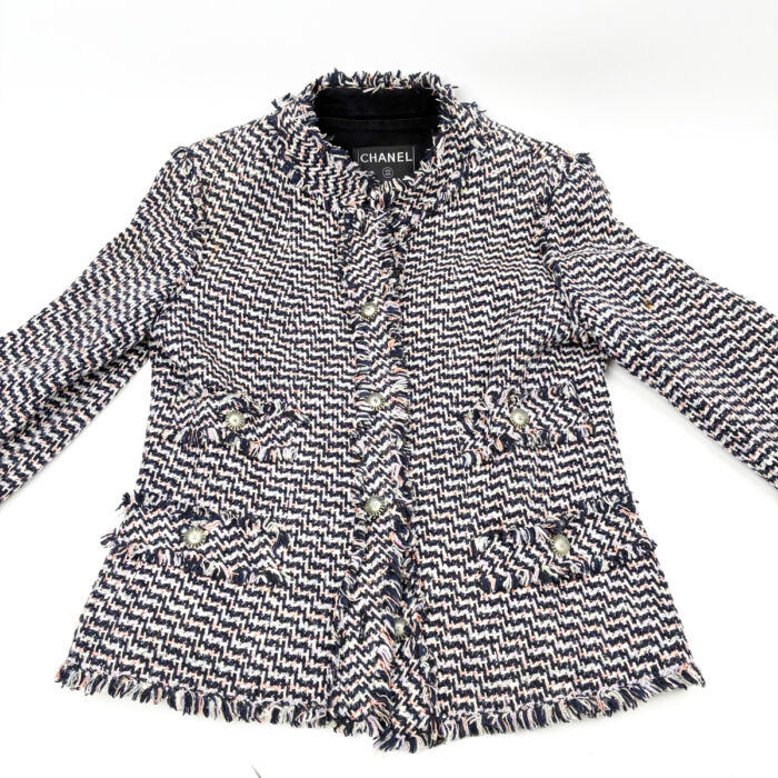 シャネル マルチカラー ツイードジャケット