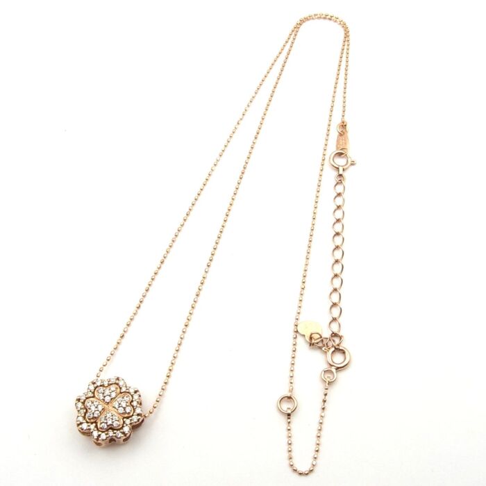 フォリフォリ K10 クローバーモチーフ ネックレス 3882 写真