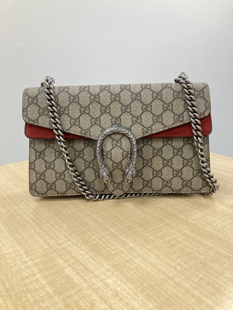 グッチ GGスプリーム･ディオニュソス･ショ  400249【Aランク】【中古】 GUCCI - GUCCI グッチ/ディオニュソスGGスプリームチェーンショルダー