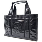 トリーバーチ エラ コーティングキャンバス トート ブラック系