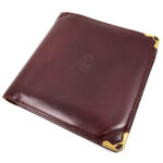カルティエ 2つ折り財布 ボルドー 6557